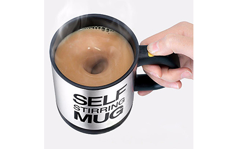 self stirring coffee mug